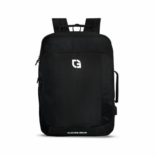 Black Laptop Backpack - Polyester Material, Customized Size and Design | Attractive, Durable, Washable, Moisture Proof, Unisex Use