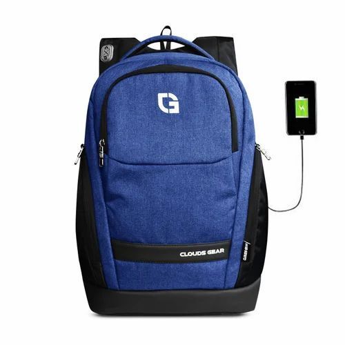 Blue Office Laptop Backpack Bag