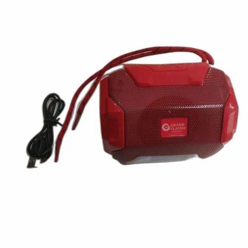 Bluetooth Speaker - Medium Round Design, 2.0 Channel with 5 Hours Playtime, Portable in Elegant Black