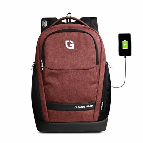 Brown Laptop Backpack Bag