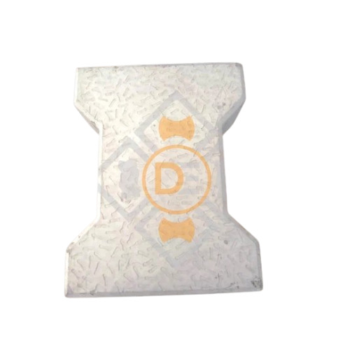 Cement Interlocking Paver Block - 80mm Thickness Gray Matte Finish | Durable I Shape Design Ideal for Flooring