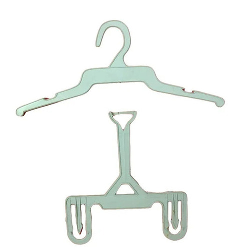 Children's Clothes Hanger - Lightweight Plastic, Standard Size, White Color - Easy to Use, Water Resistant, Higher Strength