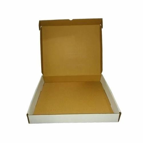 Corrugated Box - Paper, Standard Size, White | Superior Quality, Recycled, Quality Assured, Machine Made, Fine Finishing, Disposable