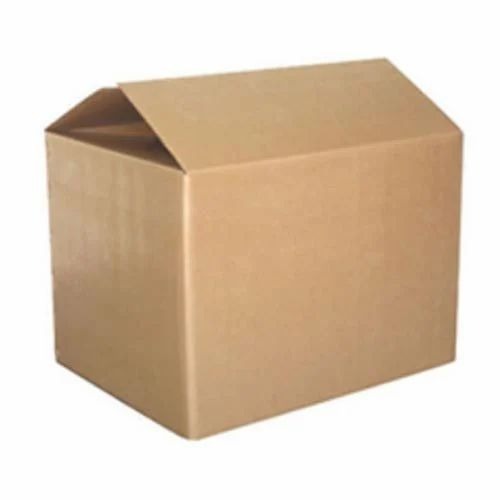 Corrugated Boxes - Rectangular Standard Size Brown Paper | Superior Quality Recycled Quality Assured Machine Made Fine Finishing Disposable