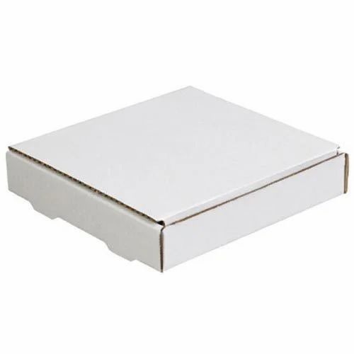 Corrugated Food Packaging Box - Paper, Standard Size, White Color | Superior Quality, Recycled, Quality Assured, Machine Made, Fine Finishing, Disposable