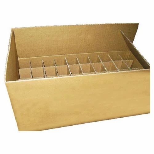 Corrugated Section Box - Paper Material, Standard Size, Brown Color | Superior Quality, Recycled, Quality Assured, Machine Made, Fine Finishing, Disposable