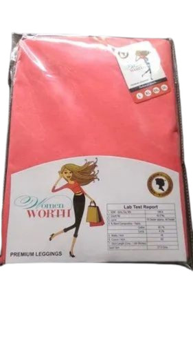 Cotton Lycra Leggings - New Light Weight and Breathable Design | 100% Washable, Very Good Quality, Available in Pink and Multiple Sizes