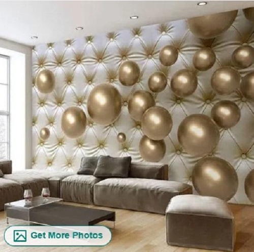 Customized Designer Wallpaper - Pvc Material, Various Sizes Available | Waterproof, Long Lasting Finish, Easy To Install