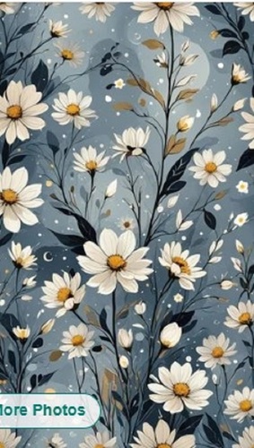 Flower Printed Interior Wallpaper