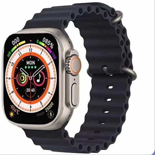 Hi Watch Pro - 2.02 Inch LED Display, Black Silicone Strap | Unisex Digital Fashion Smartwatch