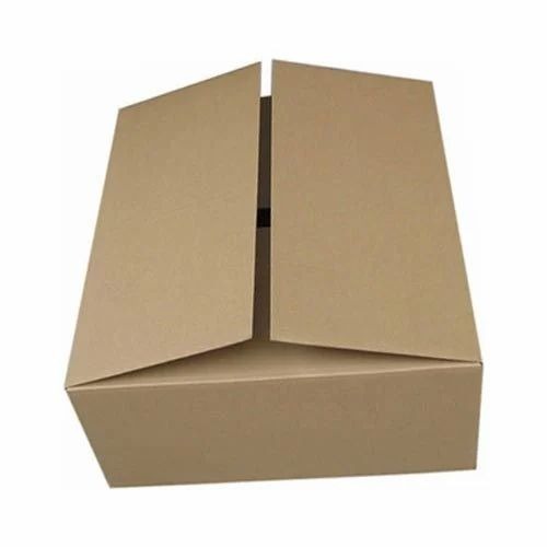 Industrial Corrugated Boxes - Brown Paper, Standard Size, Rectangular Shape | Superior Quality, Recycled, Disposable, Machine Made, Fine Finishing, Quality Assured