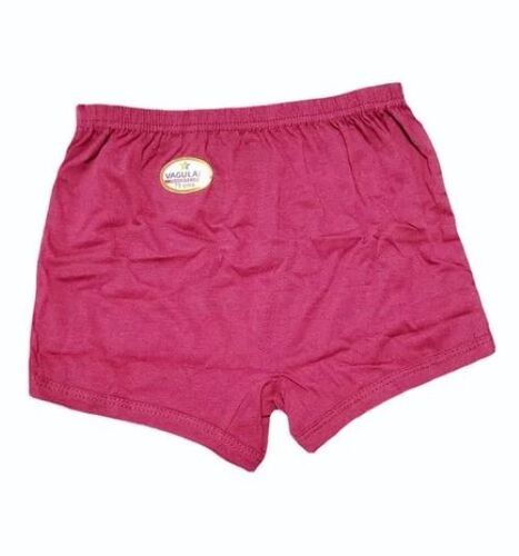 Kids Plain Trunk - Premium Cotton, 75 cm Size, Pink Color | Lightweight, Skin-Friendly, Quick-Dry, Low-Rise Design with Durable Stitching and Smooth Edges