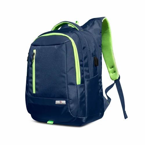 Laptop Backpack - Durable Nylon, 34 kg Capacity | Attractive Blue Design, Moisture Proof, Washable, Very Good Quality