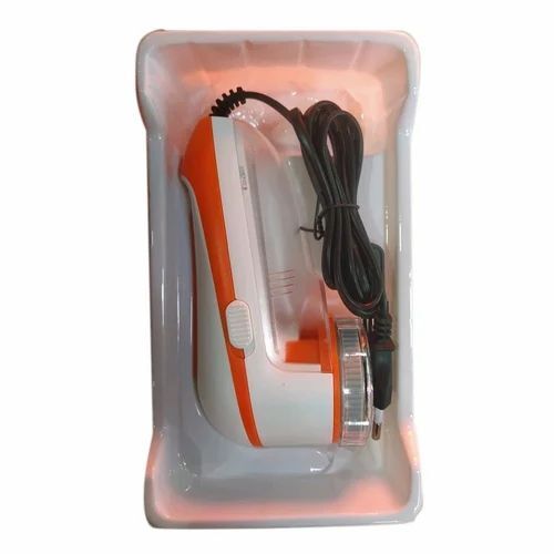 Lint Remover - Plastic Material, Corded Electric Power Source , White and Orange Color, 2W Power, 50Hz Frequency 
