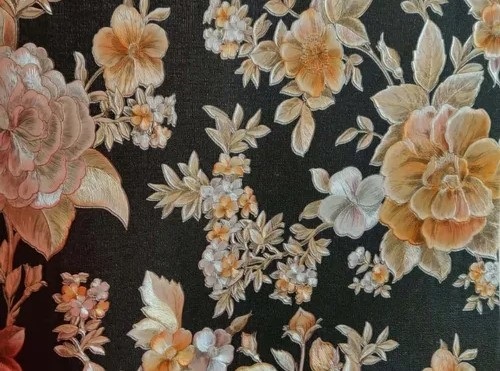 Living Room Flower PVC Wallpaper