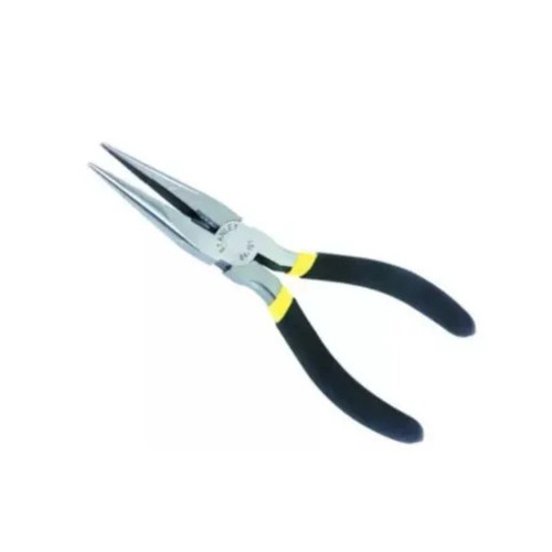 Long Nose Pliers - Superior Quality, Corrosion Resistant Metal with Rubber Handle | Lightweight, Easy to Operate, Standard Size in Black & Silver