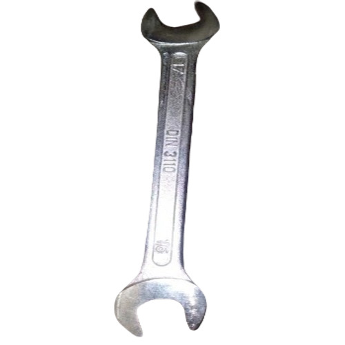 Mild Steel Wrench Spanner - Premium Quality, 7 Inch Straight Tool | Silver Finish, Optimum Bolt Tightening