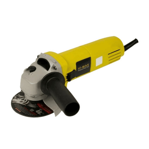 Mini Angle Grinder - Plastic Material, Standard Size, Yellow & Silver Color | High Efficiency, High Speed, Handheld, Portable, Easy to Operate