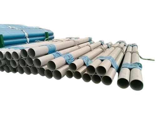 Ms Erw Round Pipe - 5mm Thick, 6 Inch Diameter, Black Color | Grade A, Round Shape