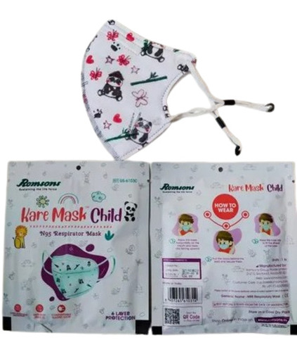N95 Mask - 100% Pure, Light Weight & Breathable | Anti-Bacterial, Reusable, Multicolor, Small Size, For Children
