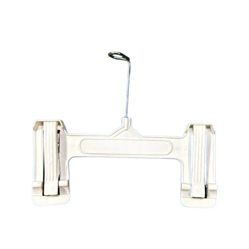 Plastic Bottom Hanger - Plastic Material, Standard Size, White Color | Lightweight, Water & Crack Resistant, Easy to Use & Clean