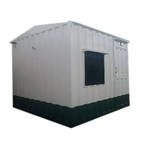 Portable Security Cabin - Modular, Eco Friendly, Rectangular Design | 10mm Wall Thickness, Painted Surface Finish, Available in White, Blue, Black
