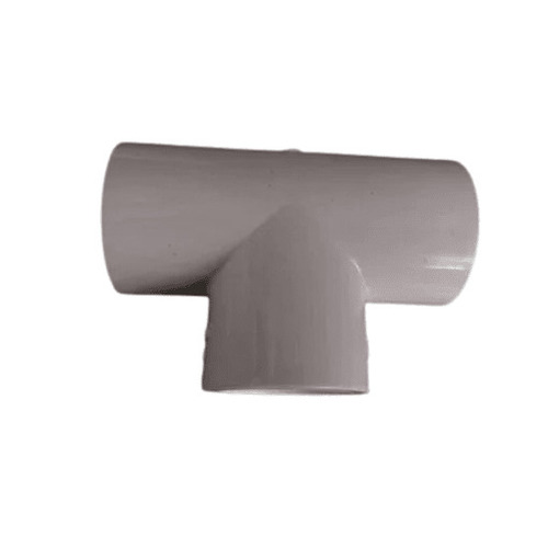 PVC Tee - Standard Size, White Color | Lightweight, Higher Strength, Water, Leak, and Crack Resistance, Easy to Install