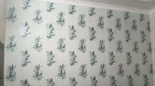 PVC White Wallpaper