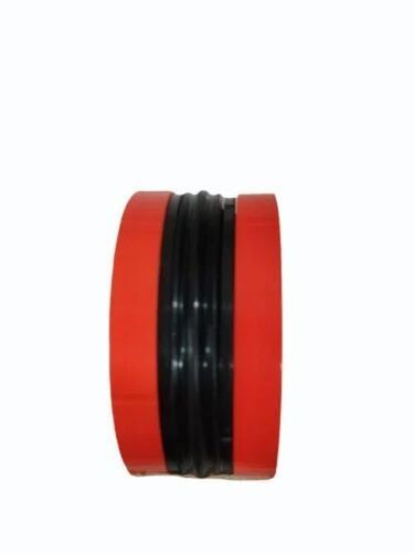 Rubber Oil Seal - 200 mm Size, Red Color, Durable Rubber Material | Solid Hardness, Fine Finishing, Electric Power Source