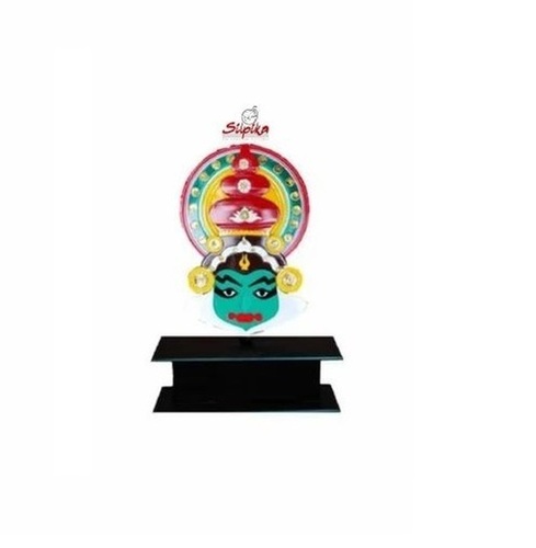 Silpika Wooden Colorful Kathakali Stand