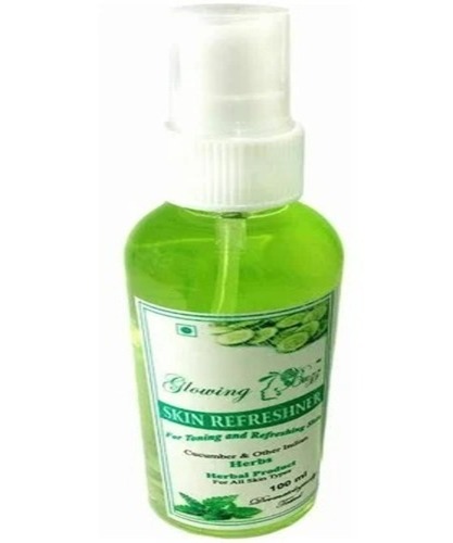 Skin Freshner - Liquid Formula, 100% Herbal & Natural Ingredients, Deep Cleansing for Normal Skin, Green Bottle Packaging, Alcohol-Free