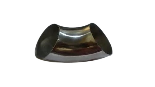 Stainless Steel Elbow - 90 Degrees Rotation, 2.52 Inches Size, Silver Color