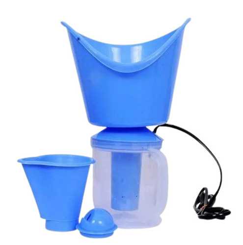Steam Vaporizer Machine - Plastic Material, Electrical Power Source, Blue Color | Durable, Fine Finish, Very Good Quality for Men and Women