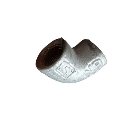 Steel Elbow - 1/2 Inch Grey Iron, Hot Rolled, Galvanized Finish | Higher Strength, Rigid Hardness, 90 Degree Angle, Easy To Install, Water Leak Resistant