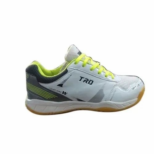 Tarnado Non Marking Badminton Shoes - PU Lightweight Construction, Lace Closure, Multiple Colors | Excellent Traction, Breathable Upper, Cushioned Insole, Supportive Ankle Design
