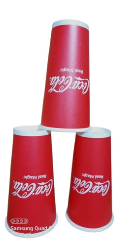 650 Ml Printed Paper Glass - 650 Ml, Red, Printed Pattern | Disposable Paper Glass for Event and Party Supplies