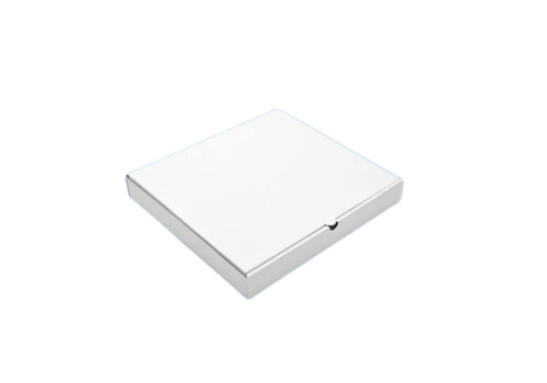 14 Inche White Pizza Box - 14X14X1.5 Inches, Corrugated Paper Material, Plain Design with 3-Ply Structure, Square Shape for Efficient Pizza Packaging