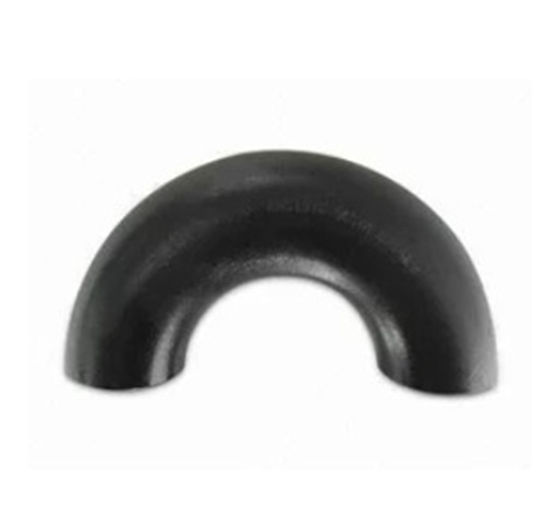 180 Deg Lr Return Bend - Metal All Sizes Black | Polished Finish Fine Finishing Round Shape Pipe Fitting Application