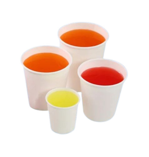250 Ml Plain Paper Cup - 250ml Size, 300 GSM Thickness, White Color | Disposable Event and Party Supplies, Plain Pattern