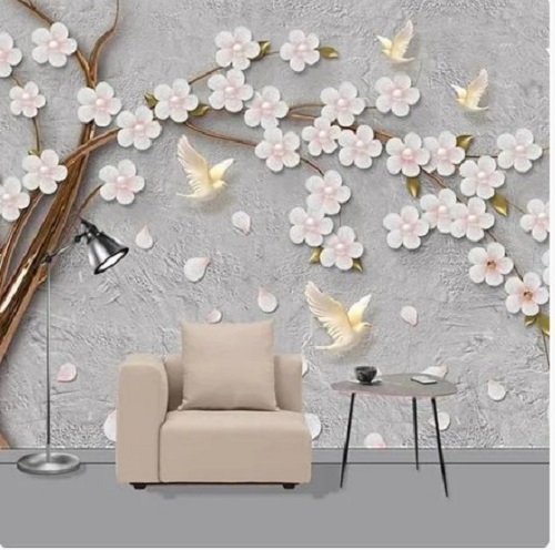 3D Interior Wallpaper - PVC Material, Easy to Clean and Install | Waterproof Decoration for Enhanced Wall Aesthetics