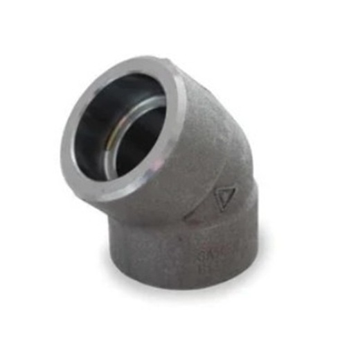 45 Degree Socket Weld Elbow - Polished Metal Customized Sturdy Design Fine Finishing