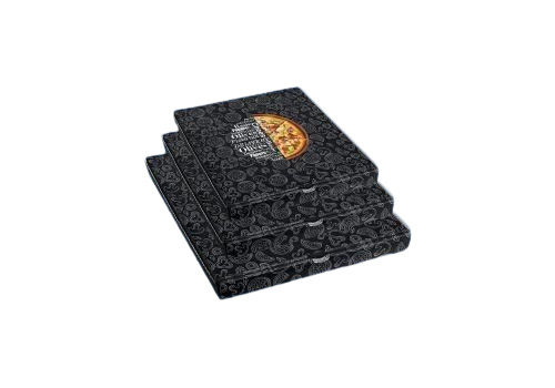 7 Inch Black Pizza Box