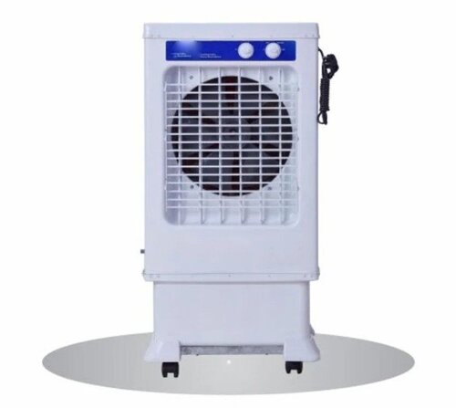 Air Cooler - 55L Desert Type, 20-40 ft Air Throw Coverage | Metal, Floor Standing, White, Electrical Power Source