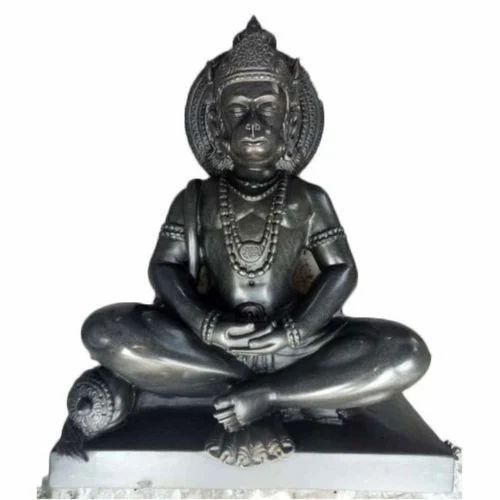 Black Marble Hanuman Statue