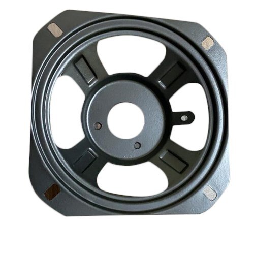 Black Round Speaker Basket - Mild Steel, 4 Inch Standard Size | Superior Quality, Easy To Install, Crack Resistant, Solid Surface