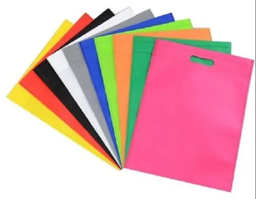 D-Cut Non Woven Shopping Bags - Printed Eco Friendly Design | Durable Non Woven Fabric Handle