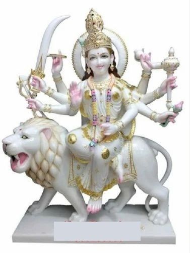 Durga Mata Marble Statue