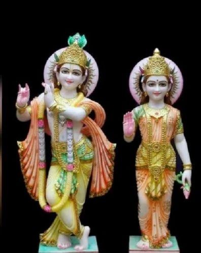 Makrana Marble Radha Krishna Statues