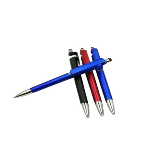 Plastic Ball Pen - Black Ink, Customizable Size | Ideal for School Promotions, Stylish Design in Silver and Blue