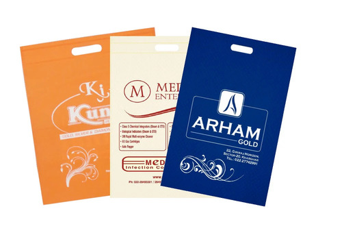 Non Woven D Cut Shopping Bag - Printed Eco Friendly Design, Durable Non Woven Fabric Handle